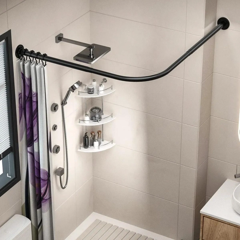 BARRA EXTENSIBLE PARA CORTINA DE DUCHA 60-95 CM ACERO INOXIDABLE - 8