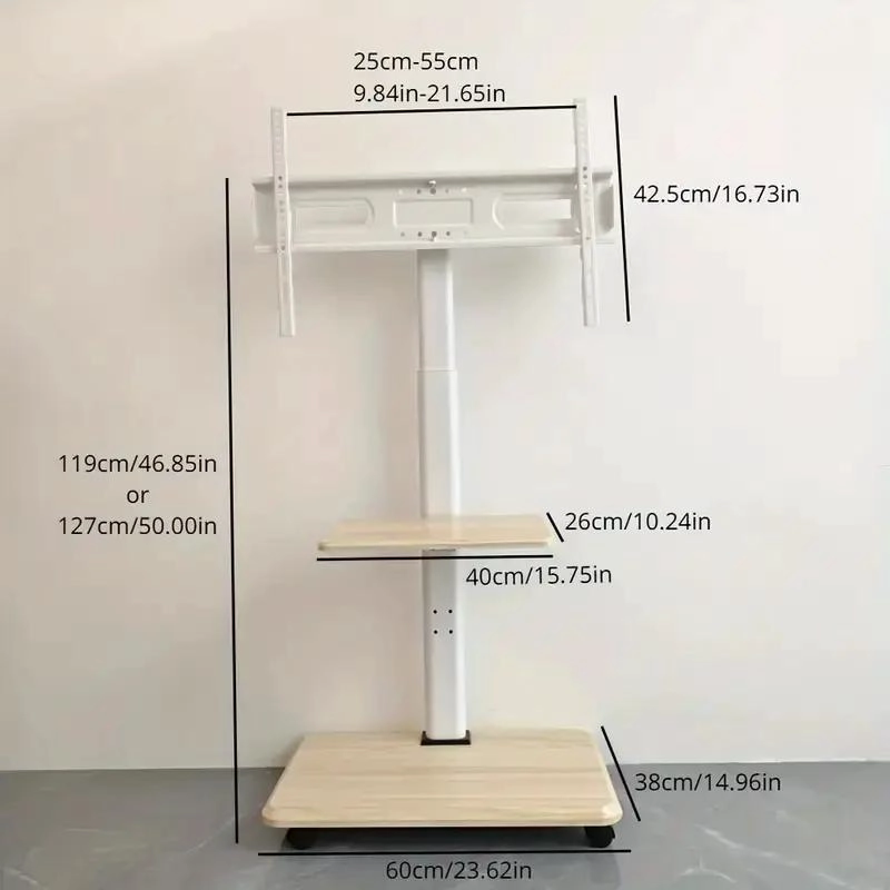 SOPORTE TV CON RUEDAS PARA PANTALLAS DE 32 A 70 PULGADAS - 6