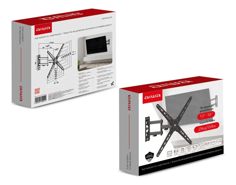 SOPORTE DE PARED PARA TV CON BRAZO EXTENSIBLE Y MOVIMIENTO COMPLETO - 5