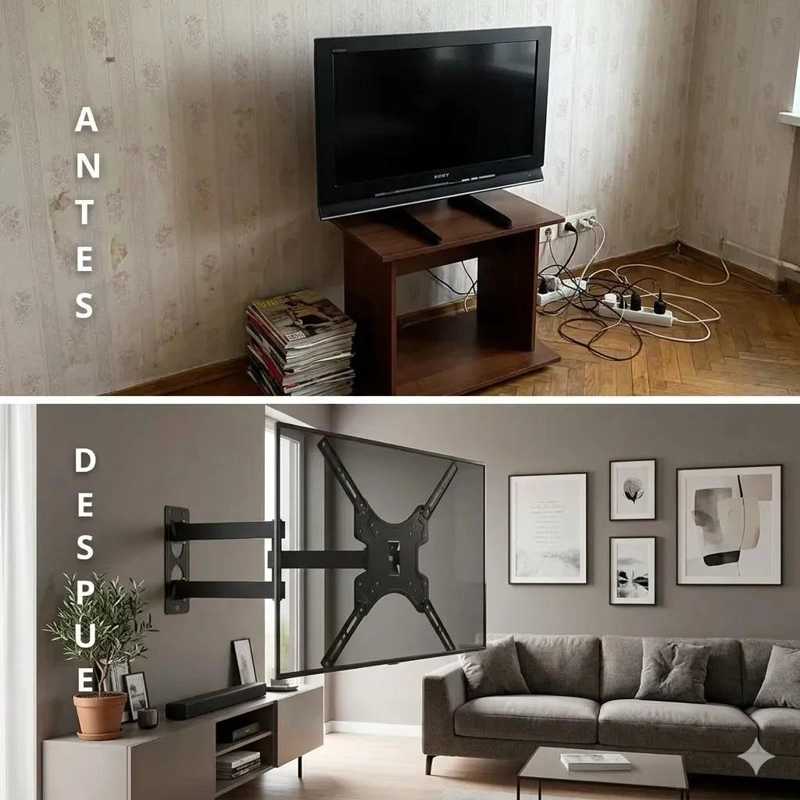 SOPORTE DE TV ARTICULADO PARA PANTALLAS DE 14 A 55 PULGADAS - 8