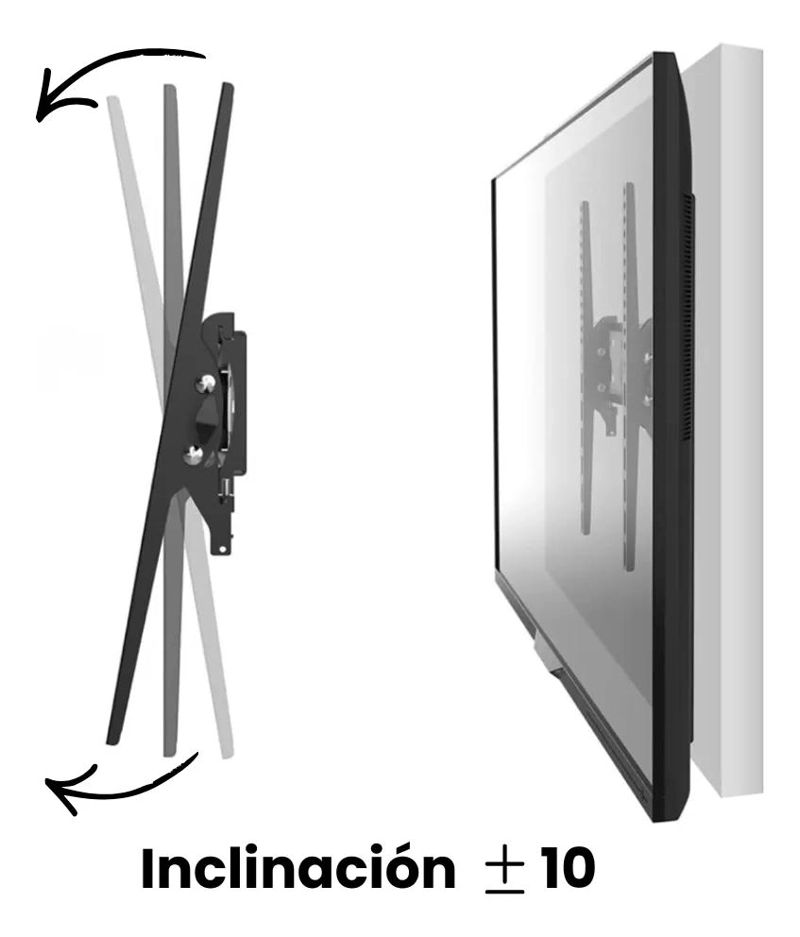 SOPORTE REGULABLE PARA TV DE 60 A 100 PULGADAS CON INCLINACION - 2