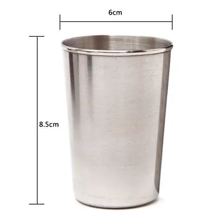 SET DE 4 VASOS DE ACERO INOXIDABLE PARA CAMPING Y TREKKING - 3