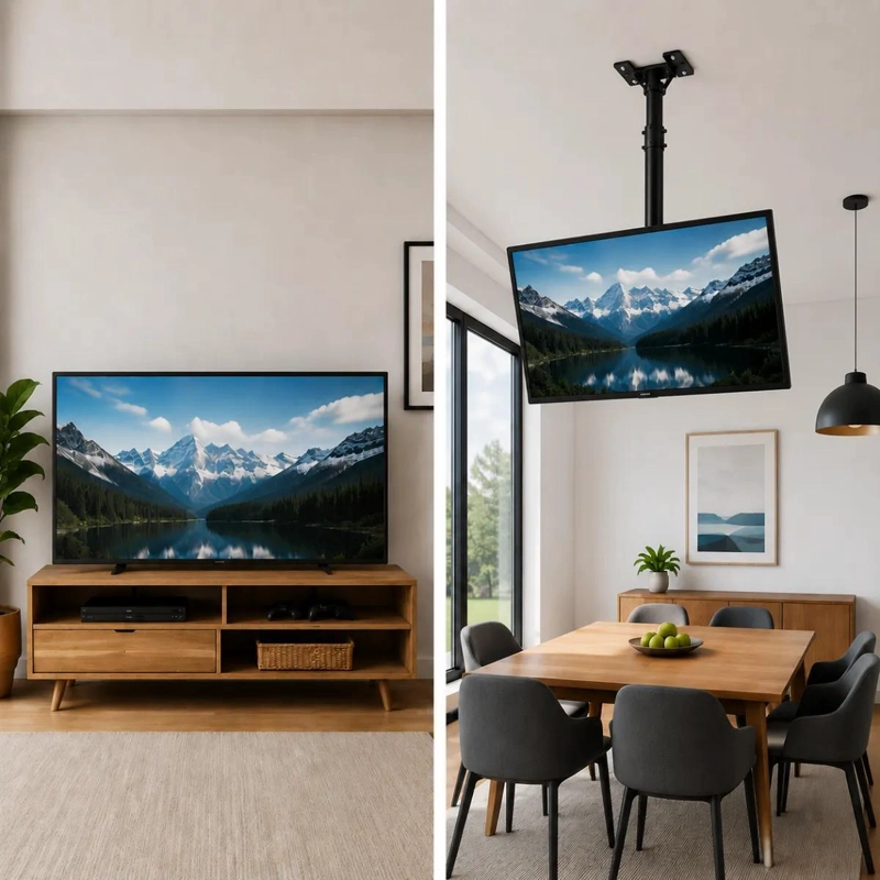 SOPORTE DE TECHO PARA TV DE 14 A 42 PULGADAS CON GIRO 360° - 10
