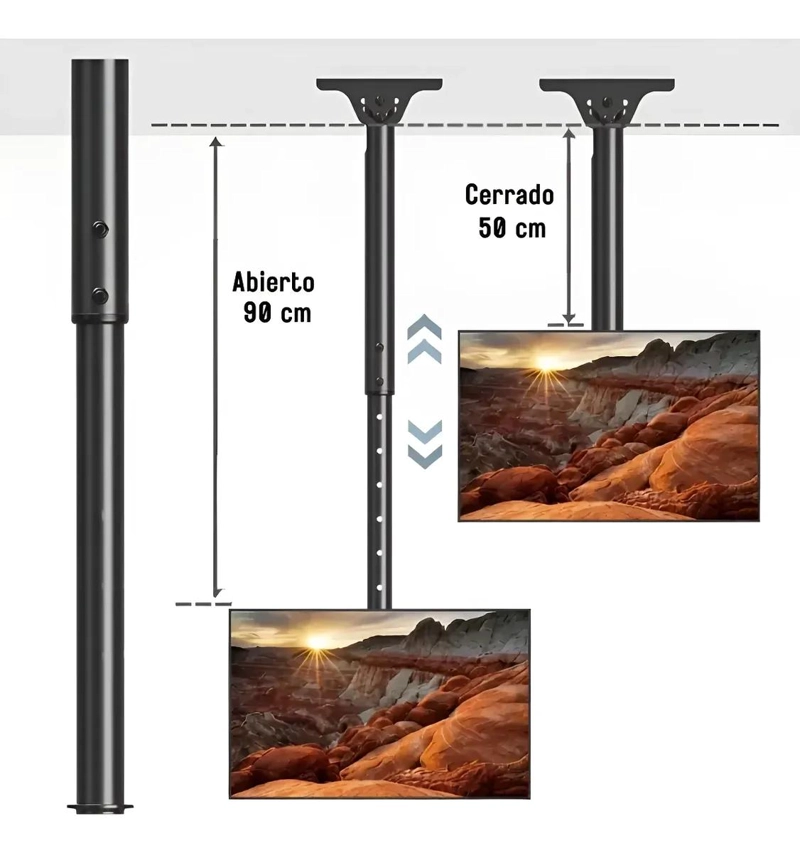 SOPORTE DE TECHO PARA TV DE 14 A 42 PULGADAS CON GIRO 360° - 4