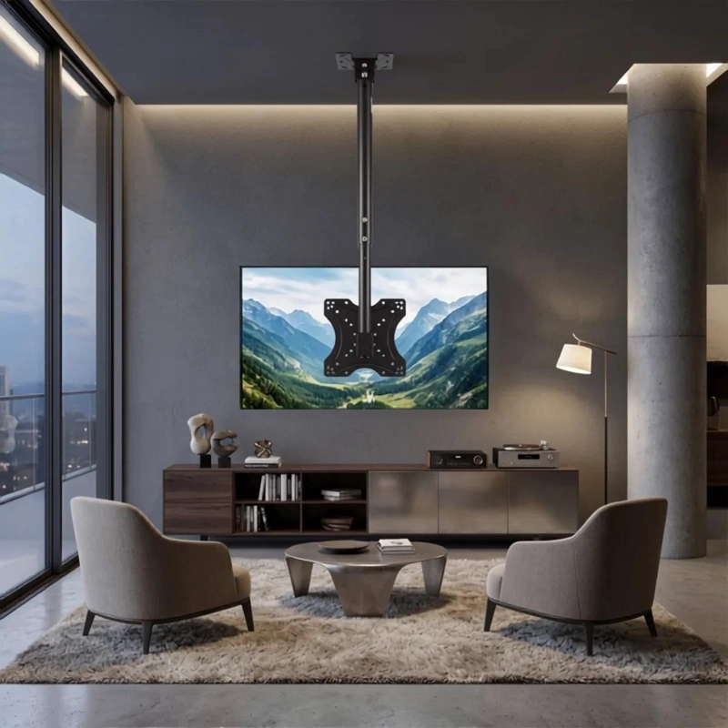SOPORTE DE TECHO PARA TV DE 14 A 42 PULGADAS CON GIRO 360° - 8