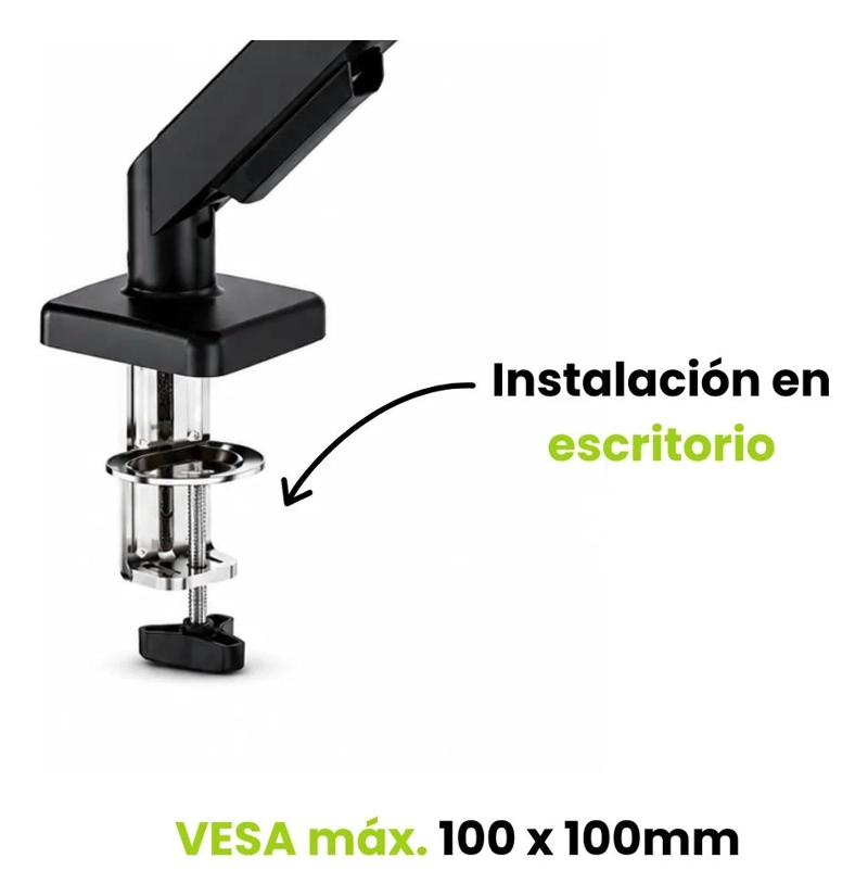 SOPORTE BRAZO ARTICULADO PARA MONITOR CON AJUSTE DE GAS - 4