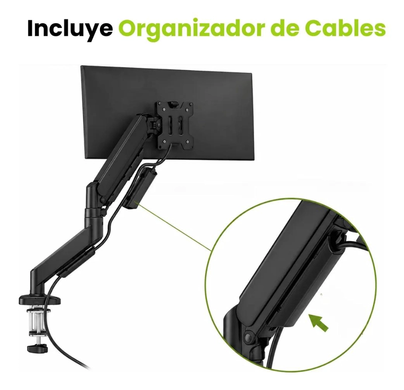 SOPORTE BRAZO ARTICULADO PARA MONITOR CON AJUSTE DE GAS - 5
