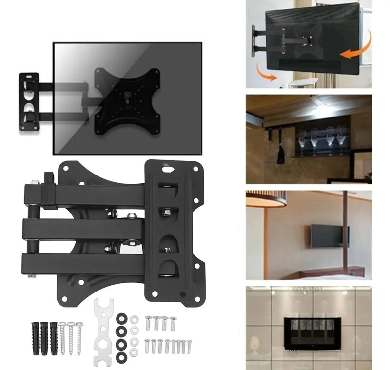 SOPORTE DE TV AJUSTABLE PARA PANTALLAS DE 14 A 42 PULGADAS - 8