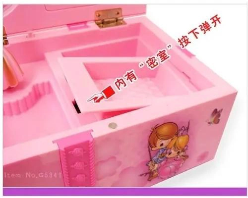 CAJA MUSICAL ORGANIZADOR DE JOYERIA CON ESPEJO PARA NIÑA - 5