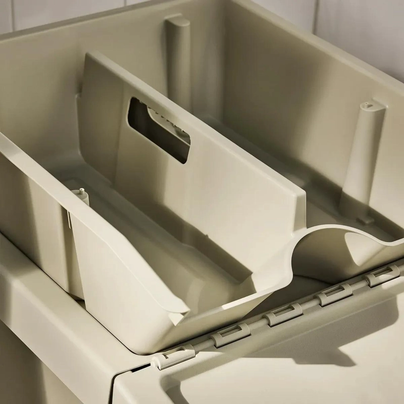 ORGANIZADOR DE ESCRITORIO BEIGE 38X45X14 CM PARA OFICINA - 4