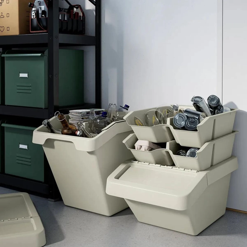 ORGANIZADOR DE ESCRITORIO BEIGE 38X45X14 CM PARA OFICINA - 6