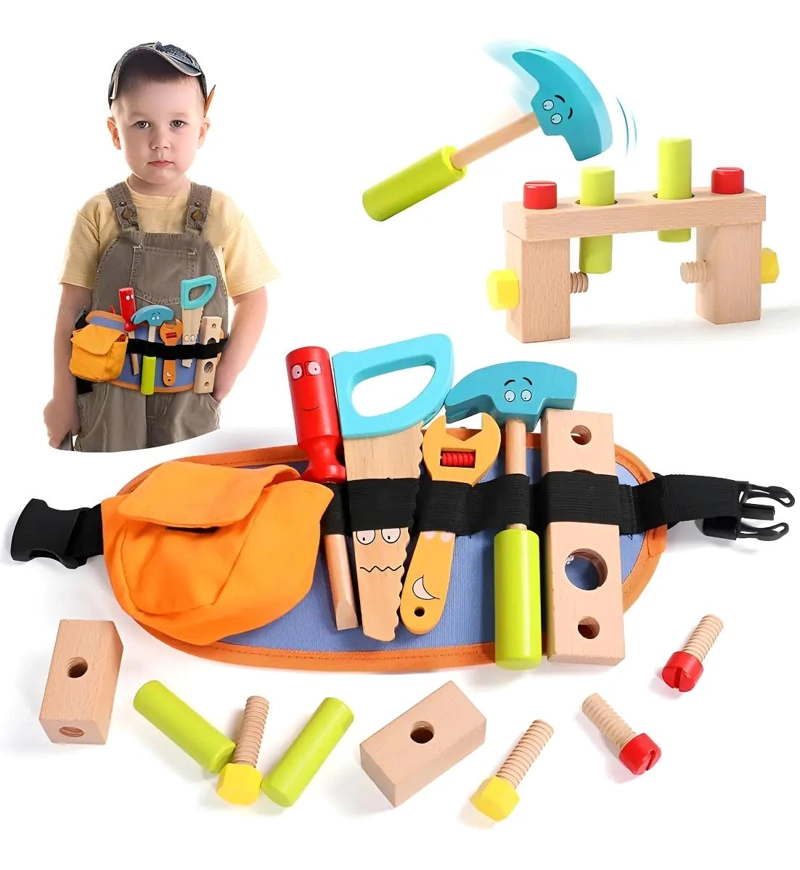 CINTURON DE HERRAMIENTAS DE CONSTRUCCION PARA NIÑOS - 1