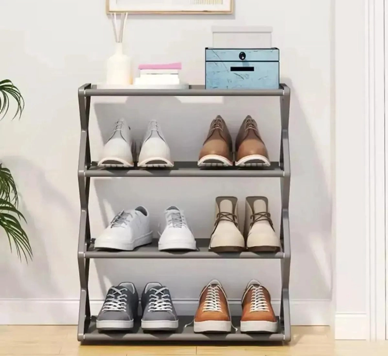 ZAPATERO ORGANIZADOR DE CALZADO ARMABLE 4 NIVELES EN COLOR NEGRO - 3
