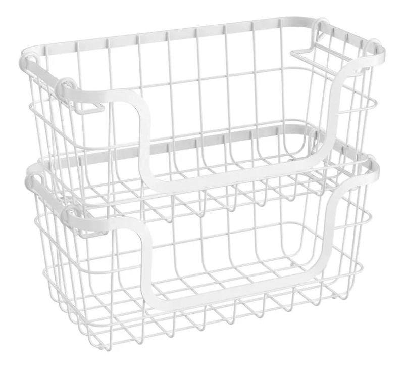 CANASTO ORGANIZADOR RECTANGULAR 30X14.5X16CM PARA EL HOGAR - 4
