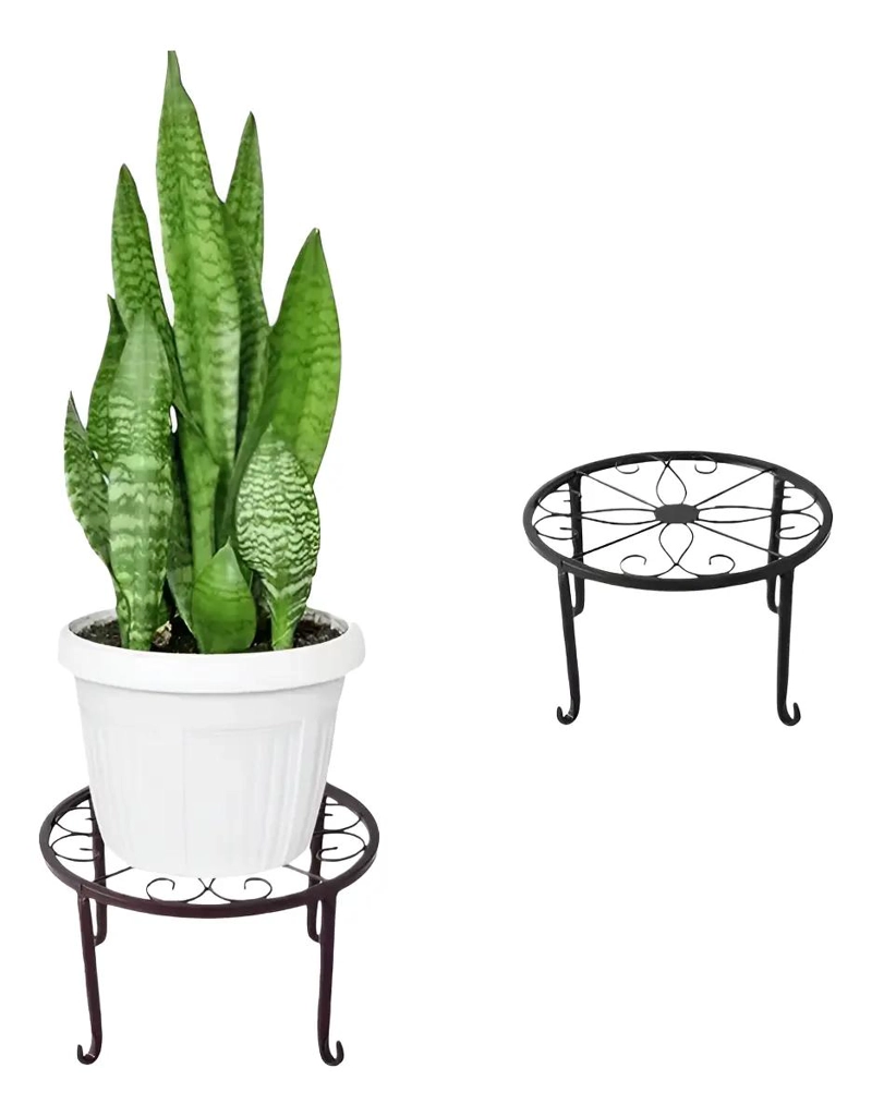 SOPORTE DE METAL RESISTENTE PARA MACETAS Y JARDINERAS - 1