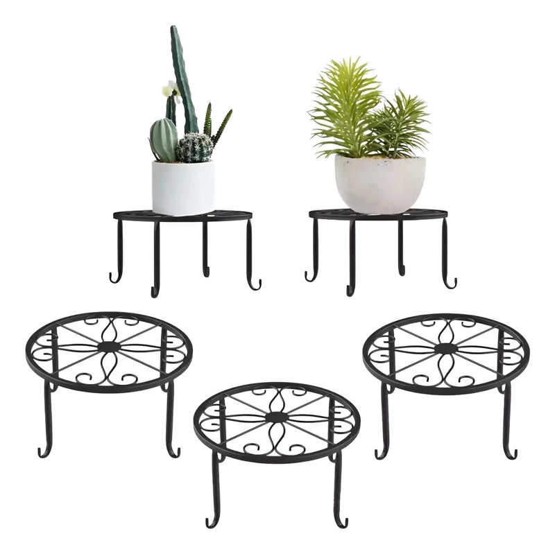 SOPORTE DE METAL RESISTENTE PARA MACETAS Y JARDINERAS - 2