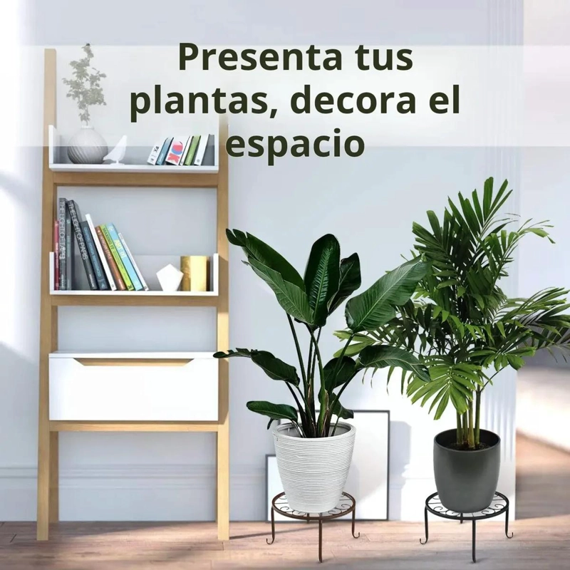 SOPORTE DE METAL RESISTENTE PARA MACETAS Y JARDINERAS - 3