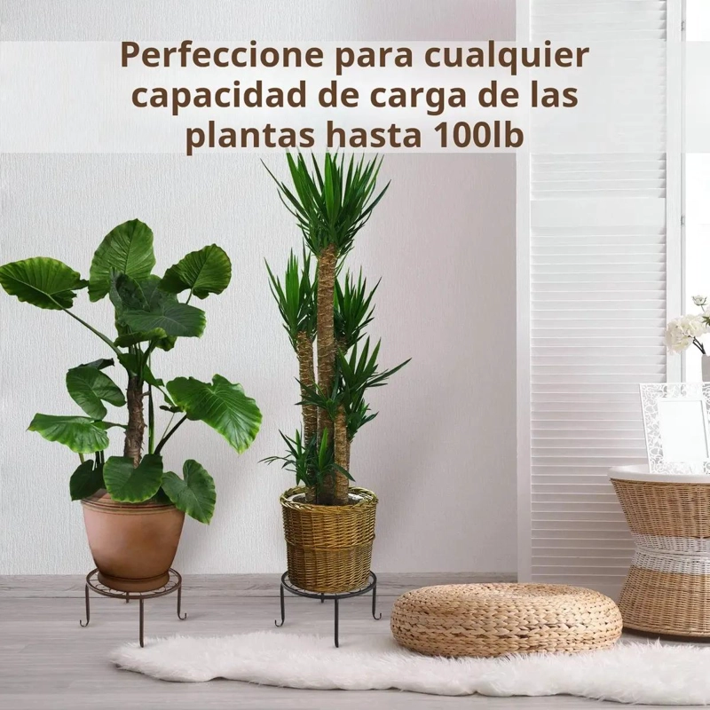SOPORTE DE METAL RESISTENTE PARA MACETAS Y JARDINERAS - 4