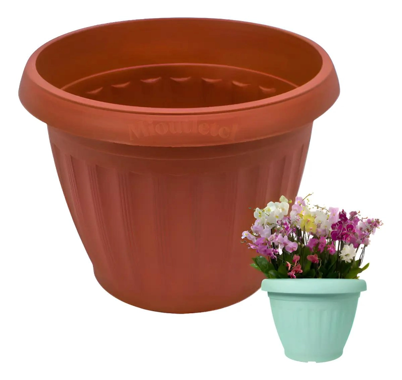 PACK DE 50 MACETEROS PLASTICOS REDONDOS DE 6.5 CM - 2