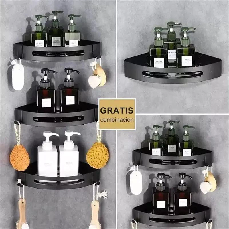 ORGANIZADOR DE BAÑO Y COCINA CON ESTANTES DE ACERO INOXIDABLE - 2