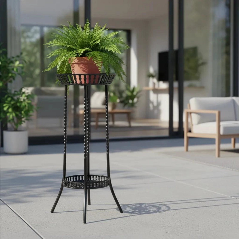 ELEGANTE PORTA MACETERO PEDESTAL PARA PLANTAS - 3