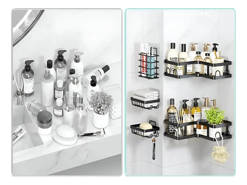 SET ORGANIZADOR ESQUINERO ADHESIVO PARA DUCHA 5 PIEZAS - 3