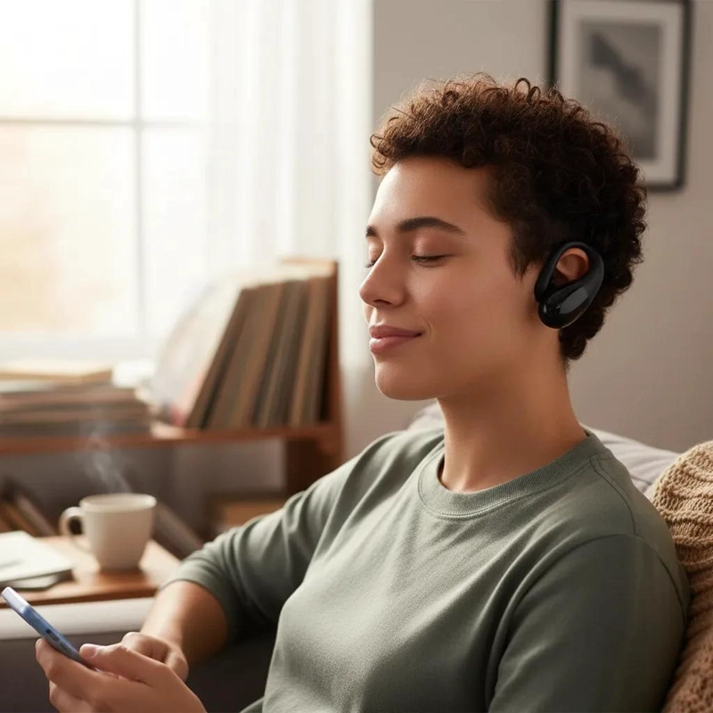 AUDIFONOS INALAMBRICOS TIPO ARO CON SONIDO DE ALTA CALIDAD - 1