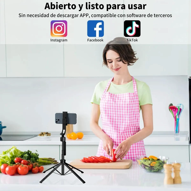 TRIPODE MULTIFUNCIONAL CON SEGUIMIENTO FACIAL PARA CELULAR - 3