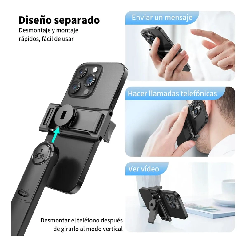 TRIPODE MULTIFUNCIONAL CON SEGUIMIENTO FACIAL PARA CELULAR - 9