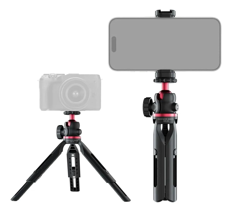 TRIPODE MINI PORTATIL PARA CAMARA Y SMARTPHONE CON ROTULA 360° - 1