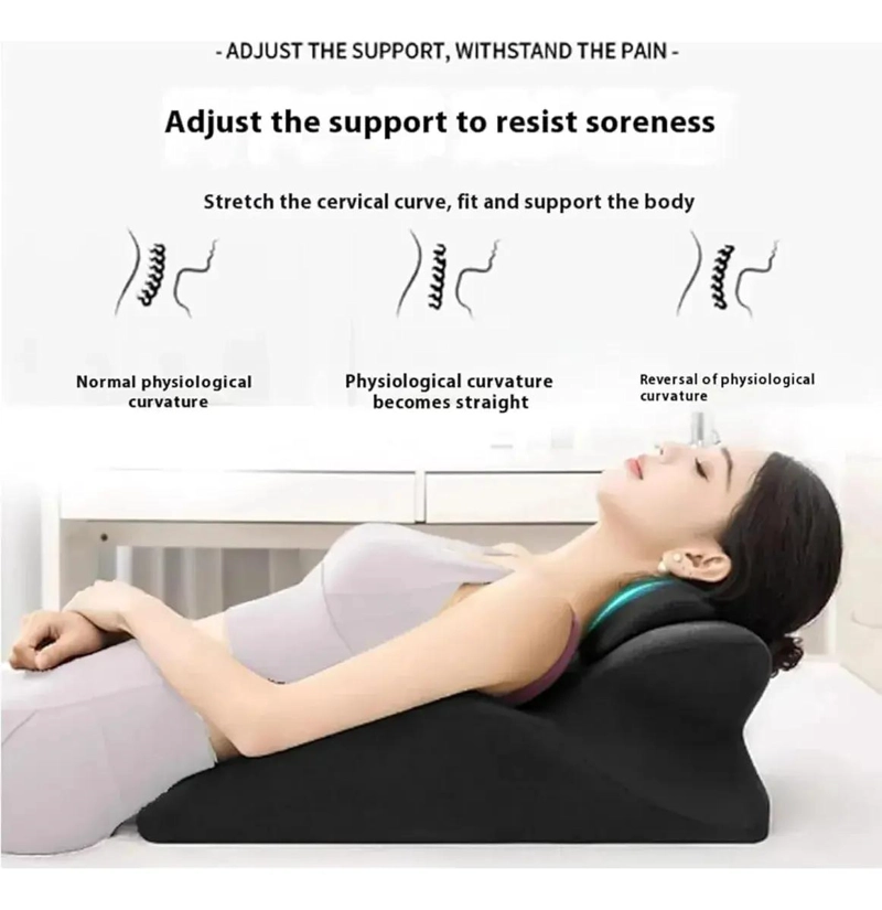 ALMOHADA ERGONOMICA PARA PAREJA CON SOPORTE ORTOPE DICO Y FUNDA DE BAMBU - 3