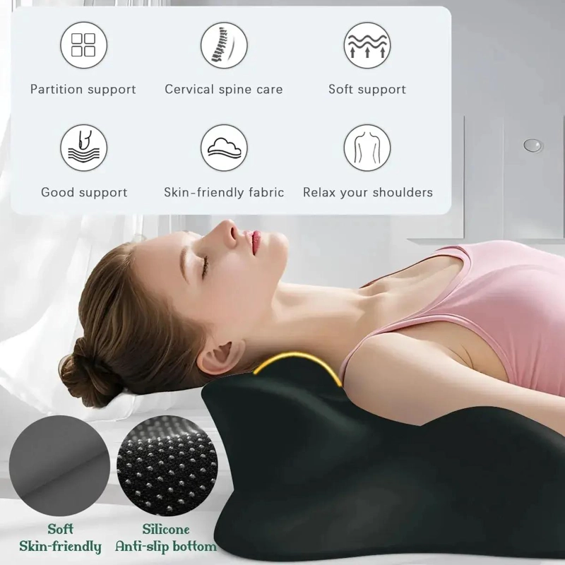 ALMOHADA ERGONOMICA PARA PAREJA CON SOPORTE ORTOPE DICO Y FUNDA DE BAMBU - 4