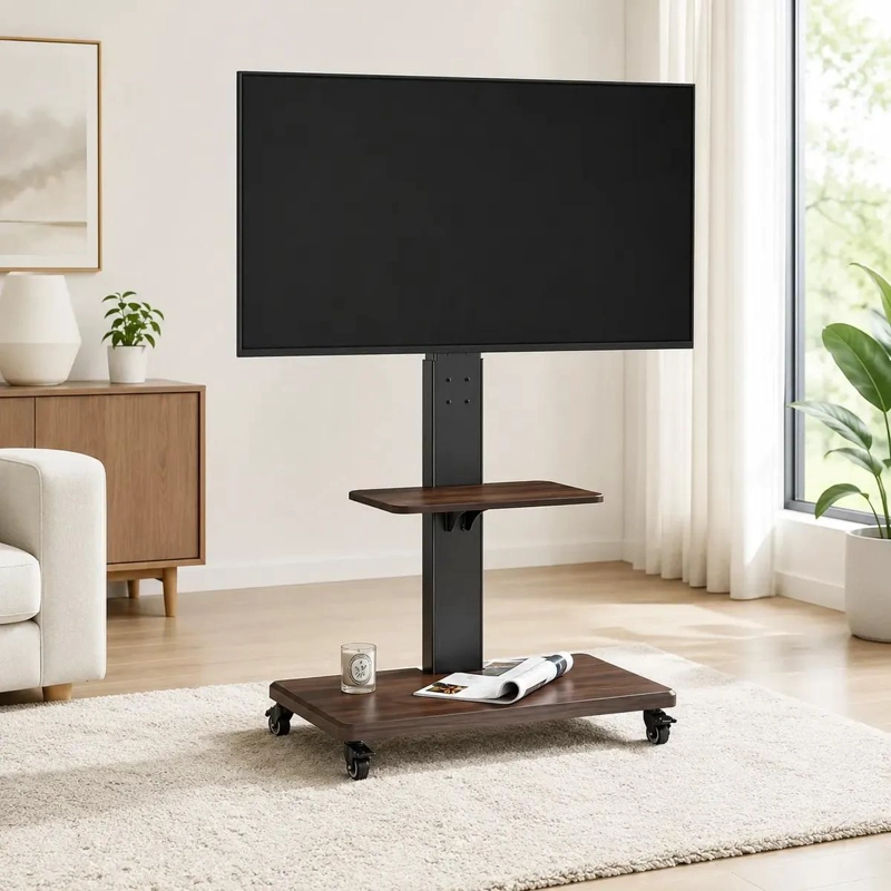 SOPORTE MOVIL PARA TV AJUSTABLE DE 32 A 75 PULGADAS - 1