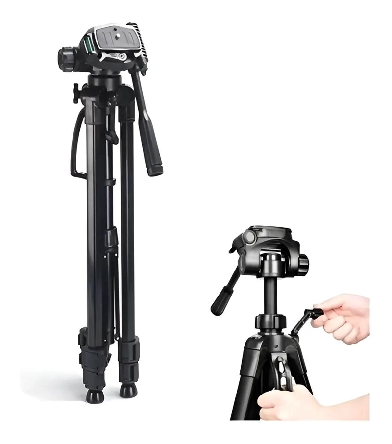 TRIPODE DE ALUMINIO PARA CAMARA Y CELULAR 170 CM CON BOLSA - 1