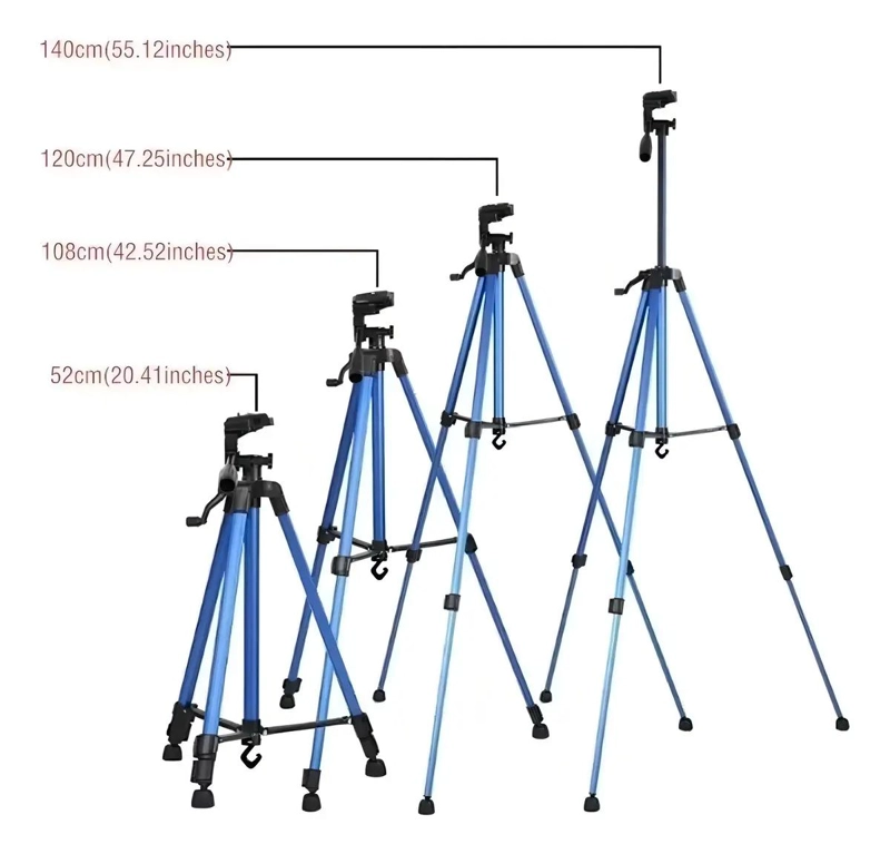TRIPODE DE ALUMINIO PARA CAMARA Y CELULAR 170 CM CON BOLSA - 6