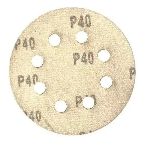 LIJAS REDONDAS VELCRO 180MM GRANO 40 PACK 50 UNIDADES - 2