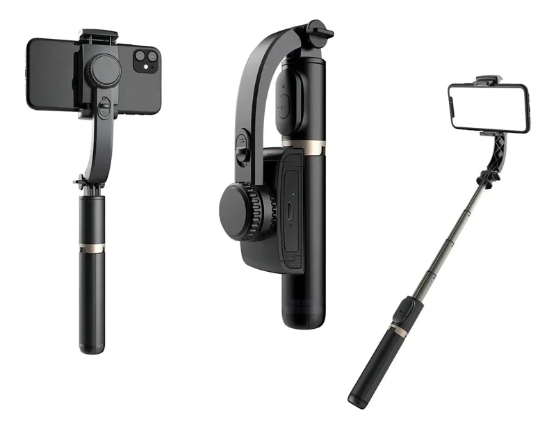 GIMBAL ESTABILIZADOR 4 EN 1 PARA CELULARES CON TRIPODE Y CONTROL REMOTO - 8