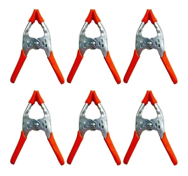 SET DE 6 PINZAS DE RESORTE PARA MANUALIDADES Y PROYECTOS - 1