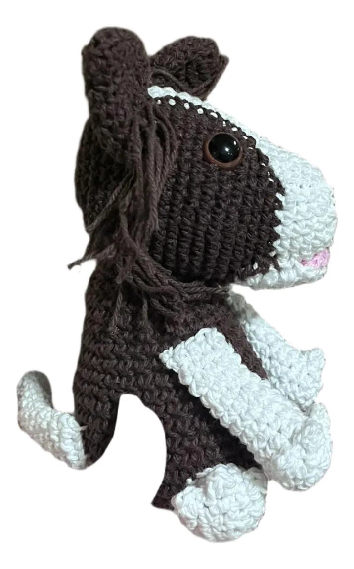 PERRO BORDER COLLIE AMIGURUMI TEJIDO A MANO 16 CM - 2