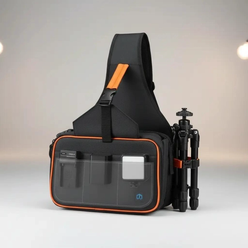 BOLSO BANDOLERA PARA CAMARA Y LENTE CON DISEÑO RESISTENTE - 2