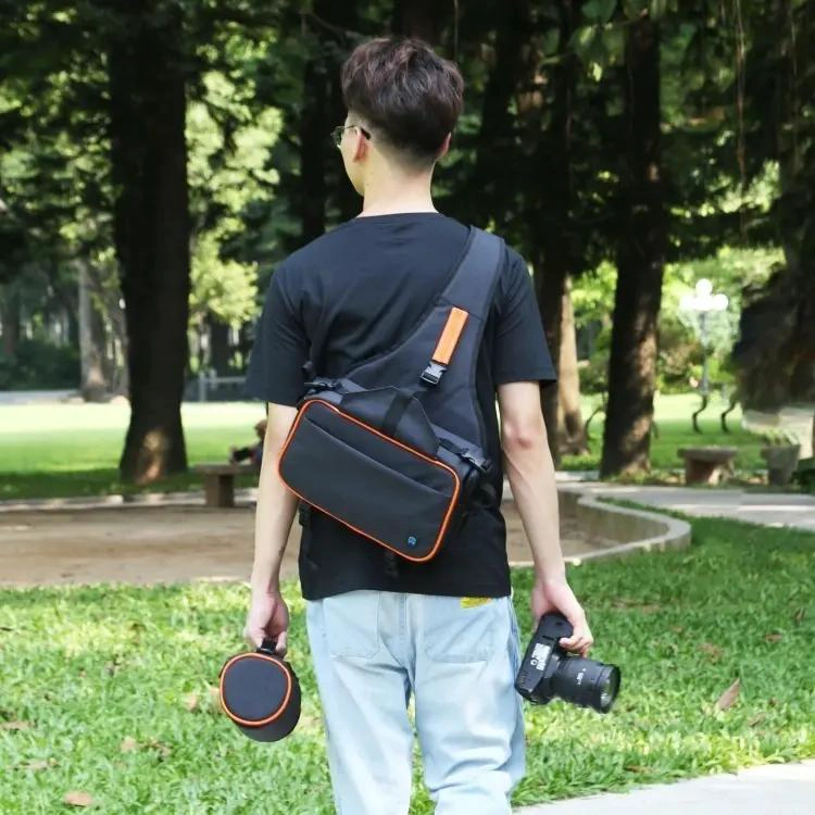BOLSO BANDOLERA PARA CAMARA Y LENTE CON DISEÑO RESISTENTE - 6