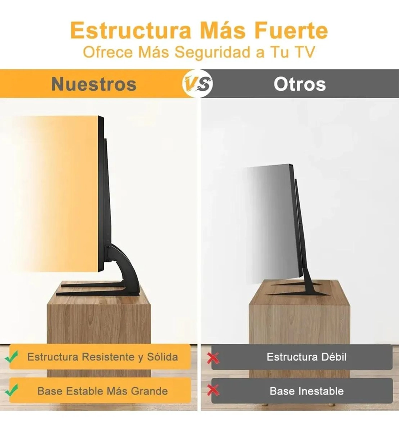 SOPORTE UNIVERSAL DE MESA PARA TELEVISORES DE 32 A 65 PULGADAS - 4