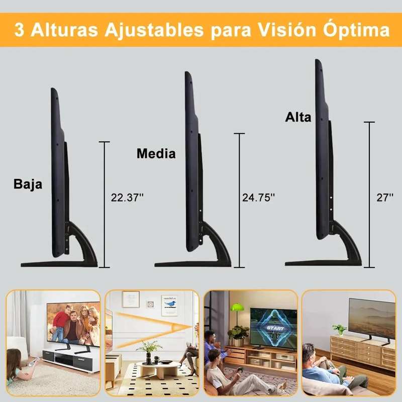 SOPORTE UNIVERSAL DE MESA PARA TELEVISORES DE 32 A 65 PULGADAS - 5