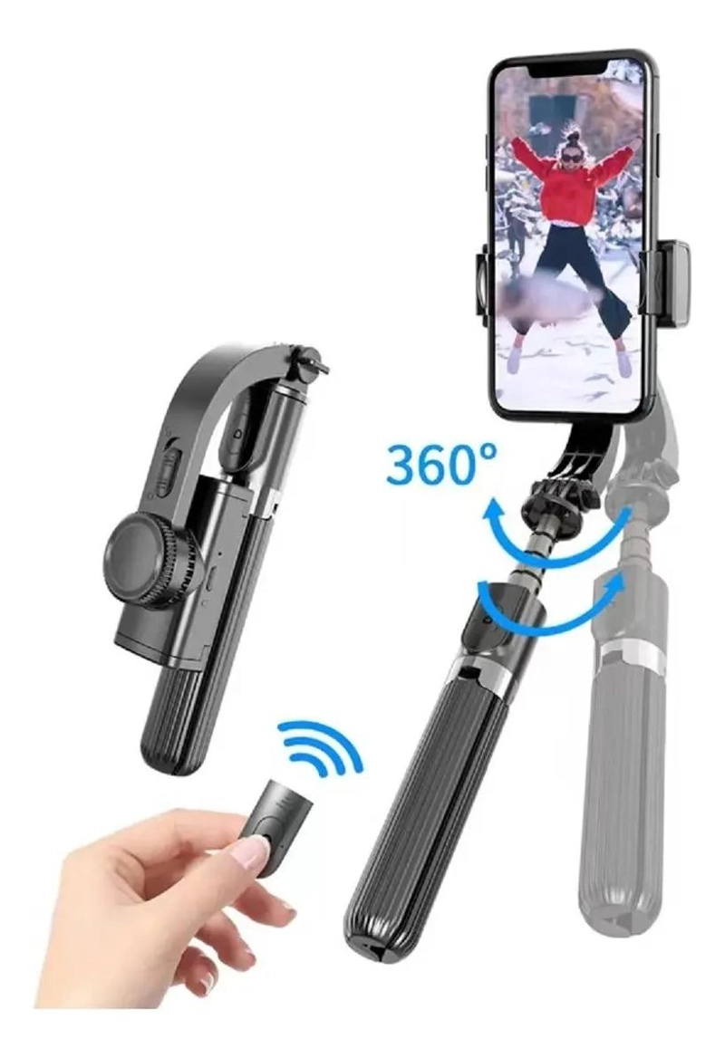 ESTABILIZADOR GIMBAL 360 GRADOS PARA SELFIES Y TRIPODE - 3