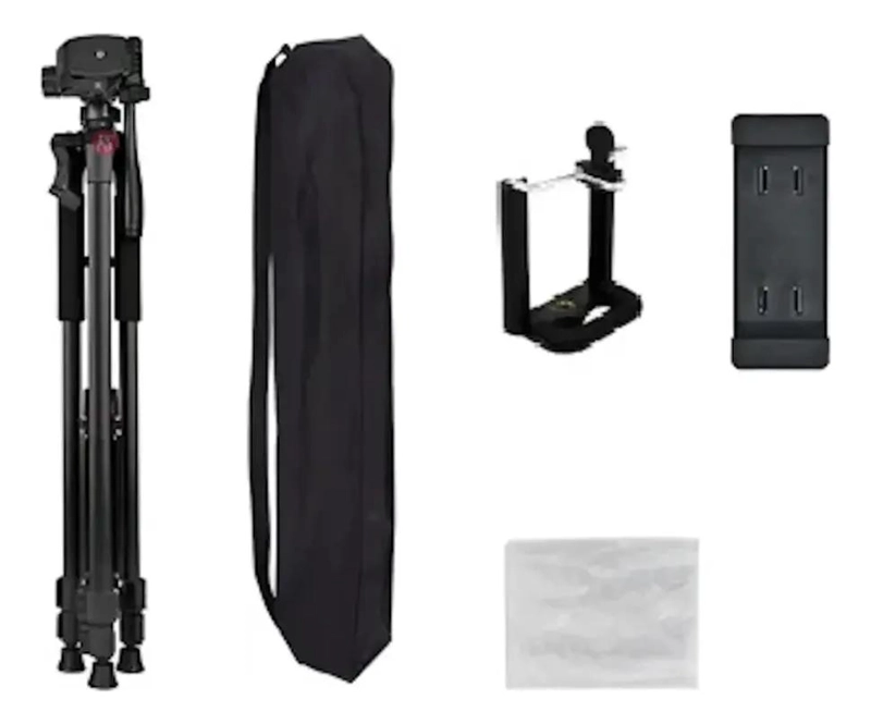 TRIPODE TELESCOPICO PARA CAMARA Y CELULAR CON SOPORTE - 4