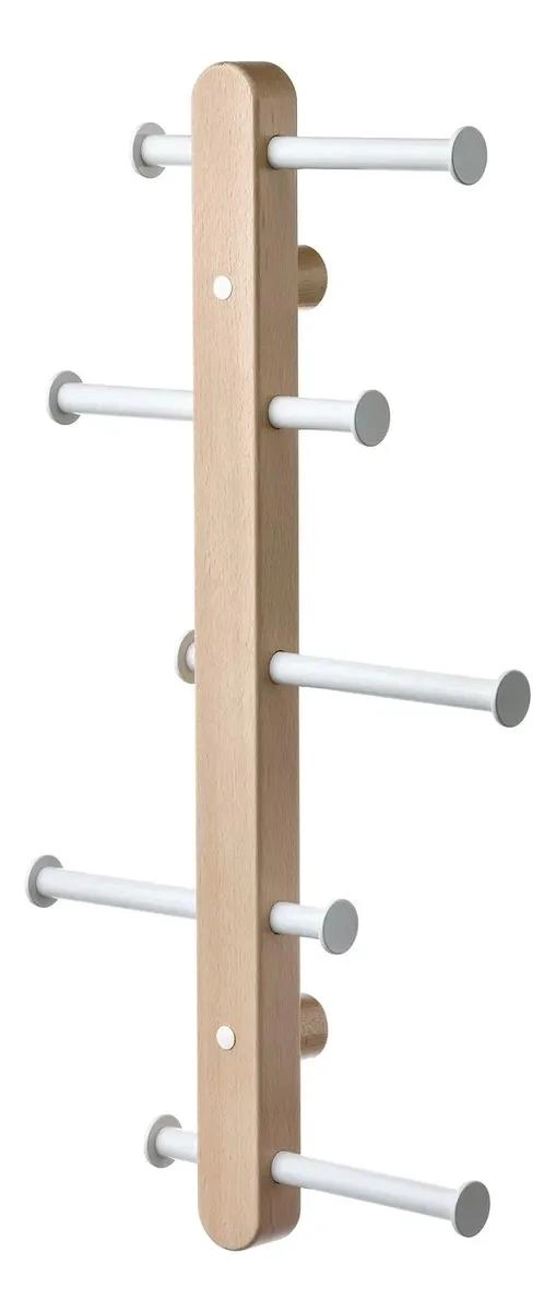 PERCHERO VERTICAL DE MADERA HAYA CON BARRAS AJUSTABLES - 1