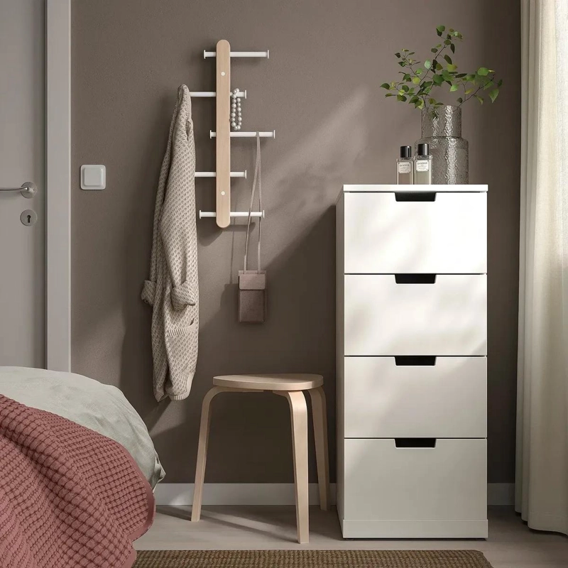 PERCHERO VERTICAL DE MADERA HAYA CON BARRAS AJUSTABLES - 2