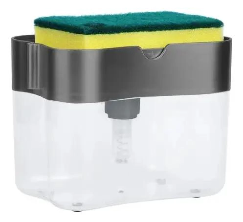 DISPENSADOR DE JABON PARA LAVADO DE LOZA CON ESPONJA INTEGRADA - 2