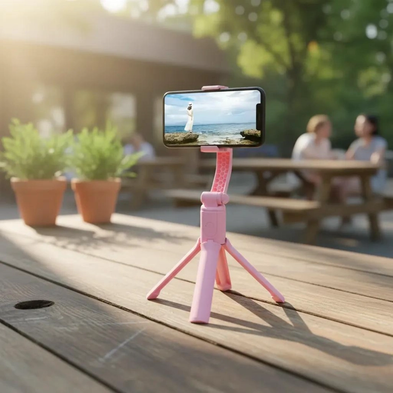 TRIPODE ESTABILIZADOR BLUETOOTH CON GIMBAL Y SELFIE STICK - 2