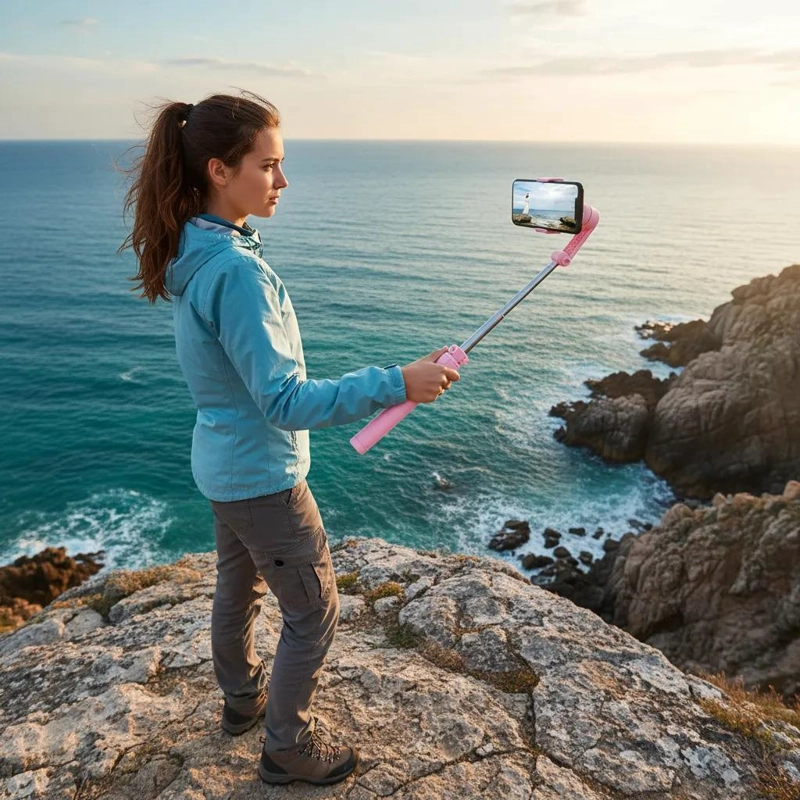 TRIPODE ESTABILIZADOR BLUETOOTH CON GIMBAL Y SELFIE STICK - 3